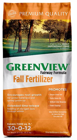 GreenView Fairway Formula  Fall Fertilizer 30-0-12  7,500 sq ft 22.5 lbs
