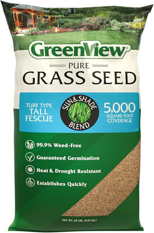 GreenView Fairway Formula Grass Seed - Turf Type Tall Fescue Sun &amp; Shade Blend - 3 lb.