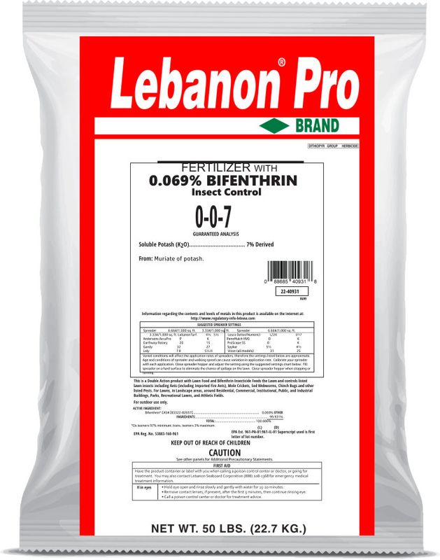 Lebanon Pro 0-0-7 .069 Bifenthrin 50 lb Lebanon Pro 0-0-7 .069 Bifenthrin 50 lb