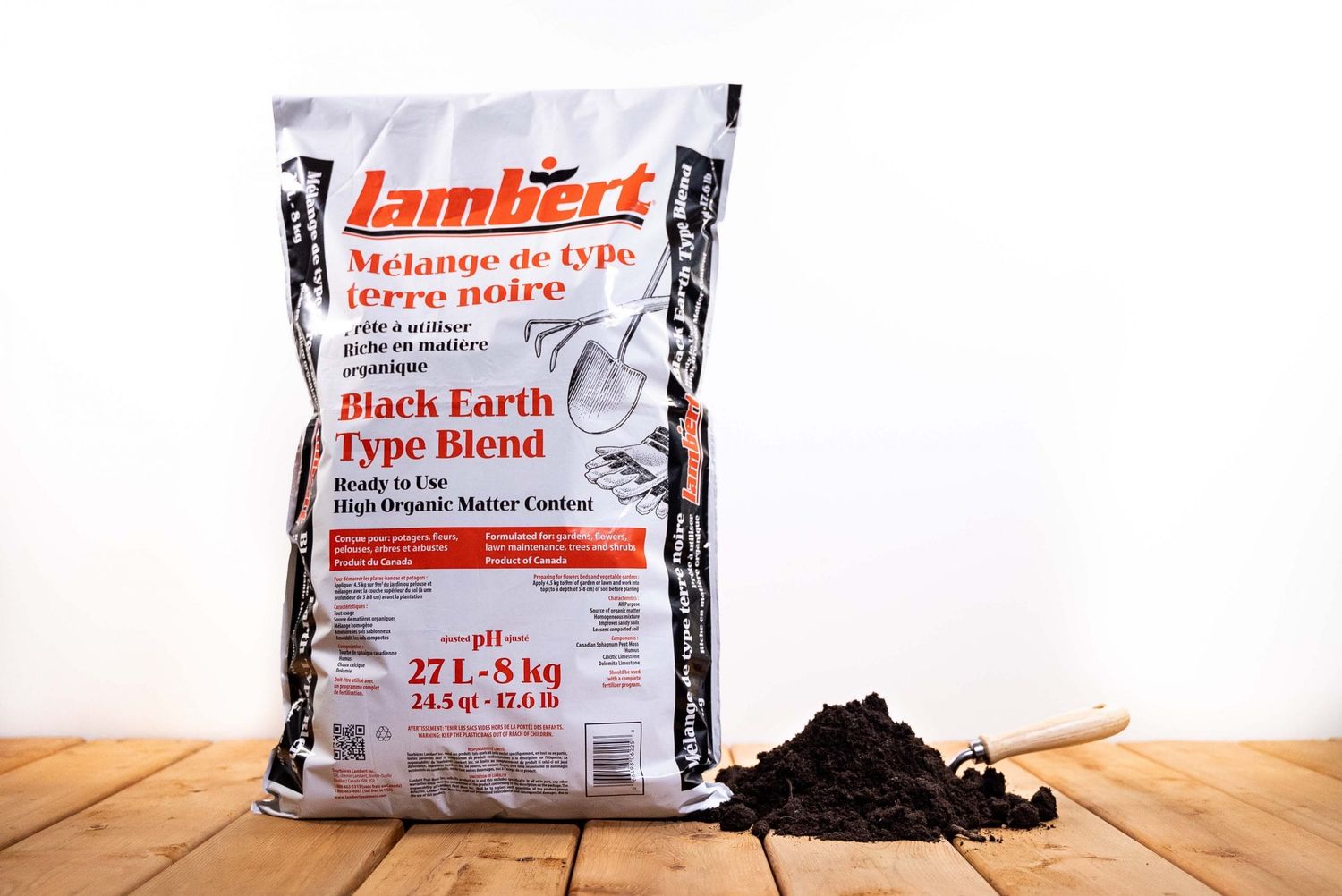 Lambert Organic Black Earth  Topsoil 27 L