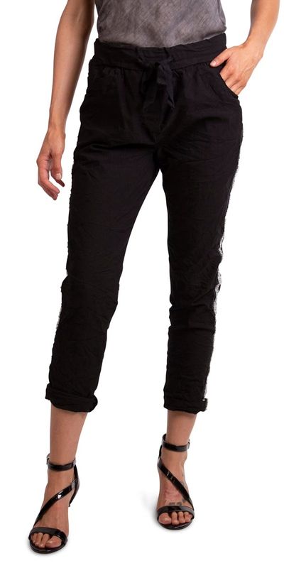 9242 &#39;Gigi&#39; Cropped Pant Tie @ Waist