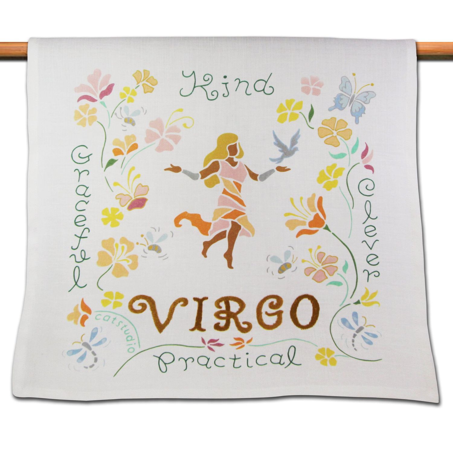 Astrology Dish Towel , Color: Virgo