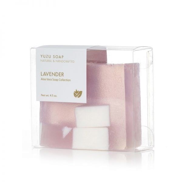Aloe Vera Soap Bar , Color: Lavender