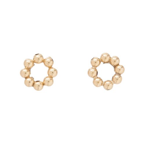Classic Beaded Halo Stud 3mm