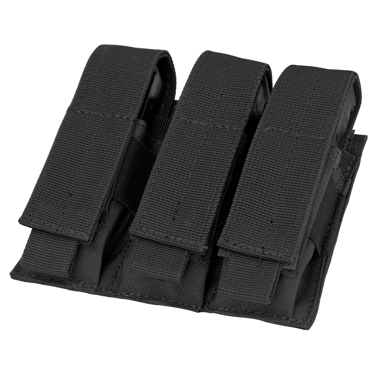 CONDOR TRIPLE PISTOL MAGAZINE POUCH BLACK