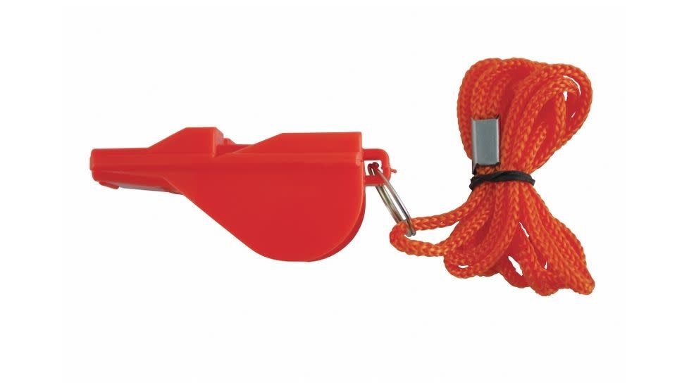 RED ROCK OUTDOOR HI-POWER EMERGENCY WHISTLE - ORANGE