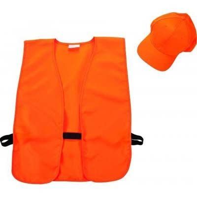 ALLEN - HAT &amp; VEST COMBO BLAZE ORANGE