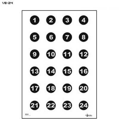 ACTION TARGET MILITARY 3&quot; NUMBERED CIRCLES COMMAND TRAINING PAPER TARGET