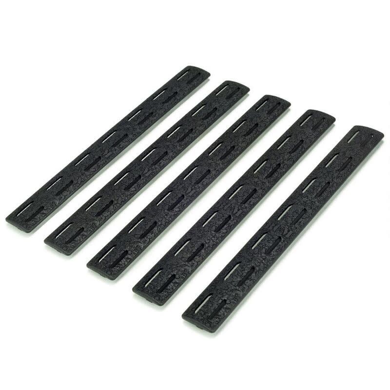 BCM - MCMR - RAIL PANEL KIT (5.5&quot;, 5 PACK, M-LOK) - BLACK