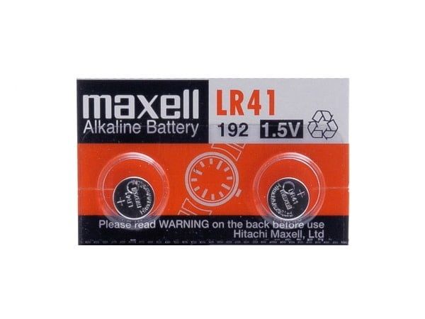 MAXWELL ALKALINE BATTERY LR41 1.5V COIN CELL