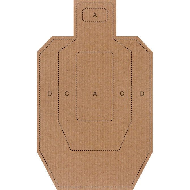 ACTION TARGET - IPSC/USPSA SILHOUETTE CARDBOARD TARGET