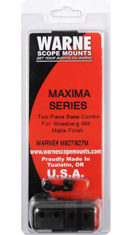 WARNE MAXIMA 2 PIECE WEAVER STEEL BASES FOR MOSSBERG 464 MODELS