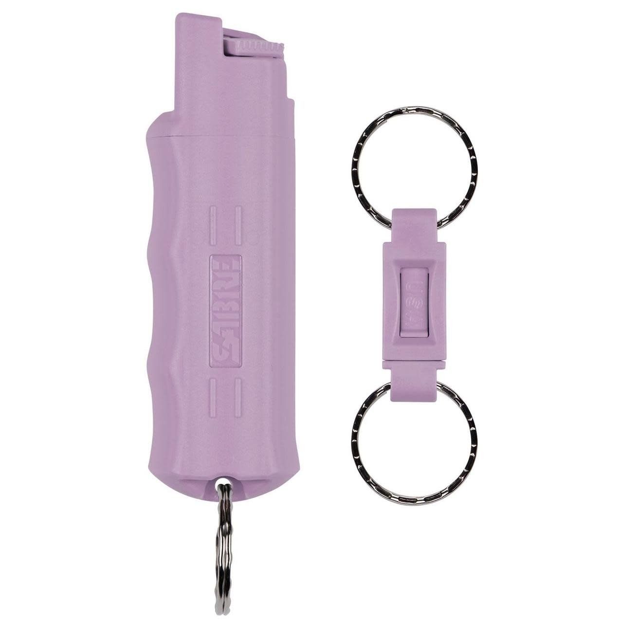 SABRE PEPPER SPRAY W/ QUICK RELEASE KEY RING - DUSK PURPLE