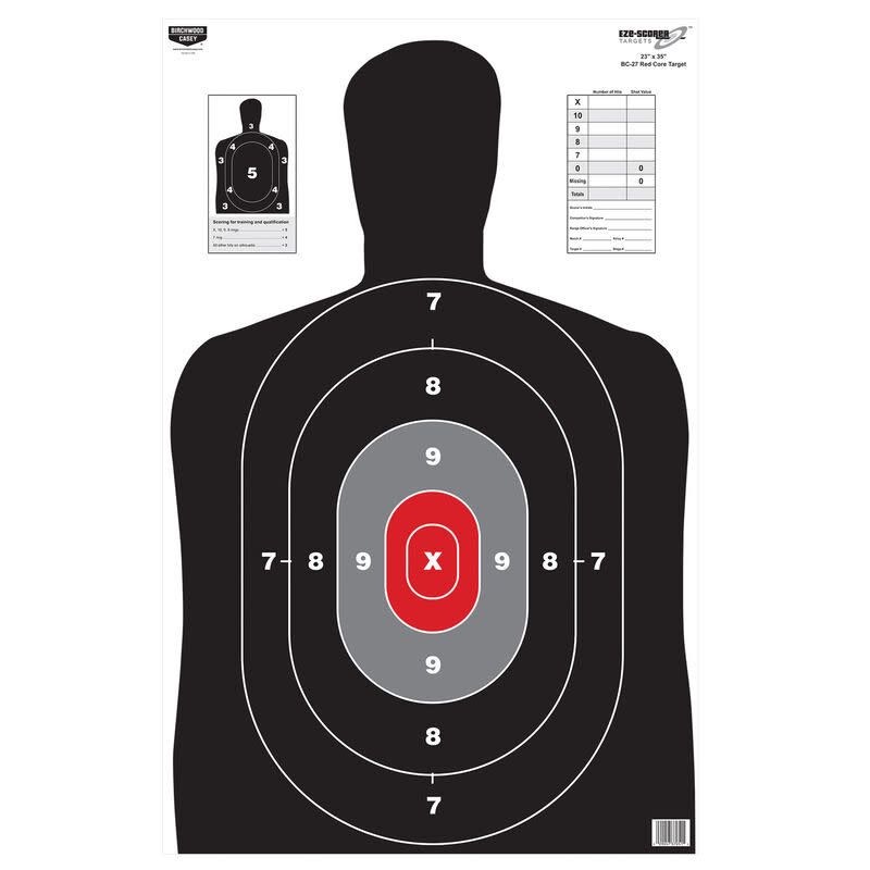 BIRCHWOOD CASEY 23&quot; X 35&quot; RED CORE PAPER TARGET