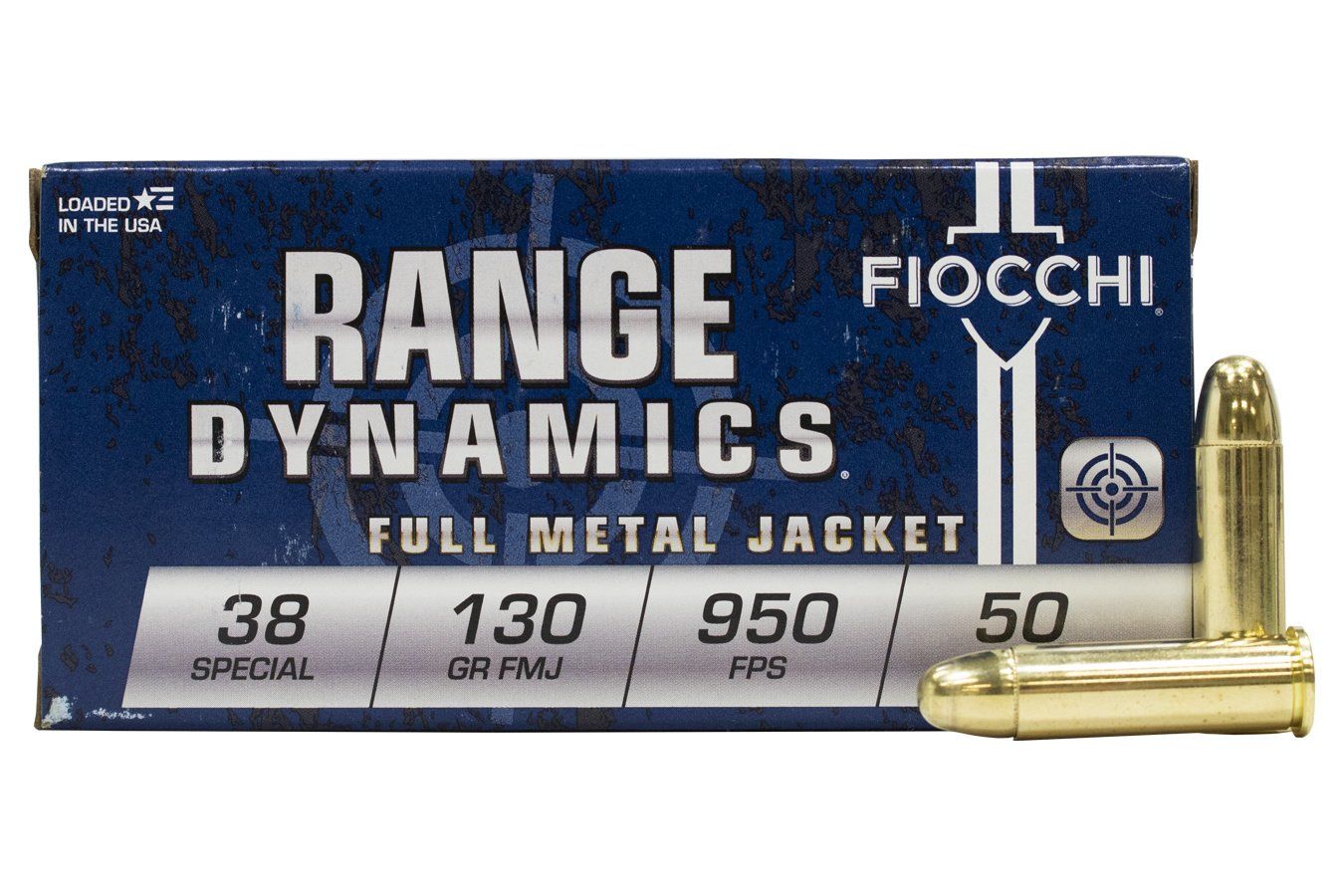 FIOCCHI 38 SPECIAL 130GR FMJ 50RD BOX