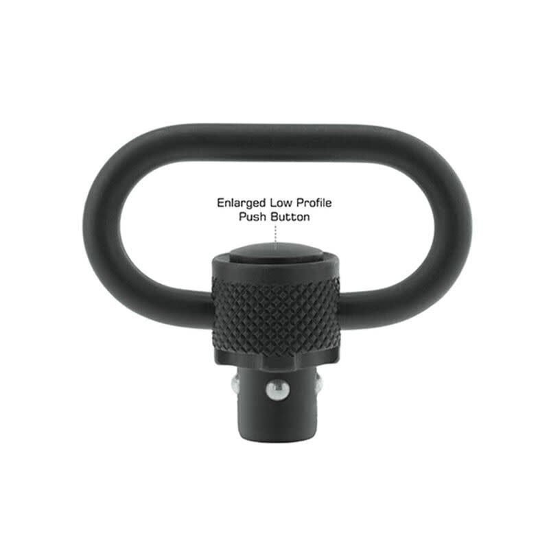 UTG - PUSH BUTTON QD SLING SWIVEL - 1.40"