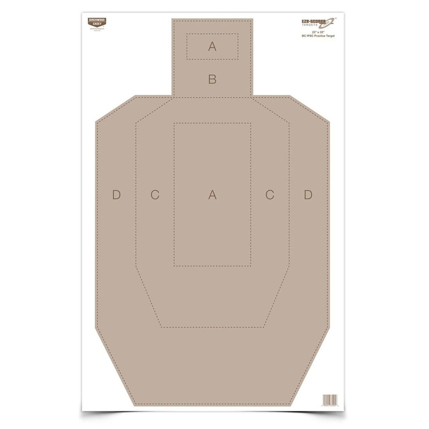 BIRCHWOOD CASEY - 23&quot; X 35&quot; - IPSC PRACTICE PAPER TARGET