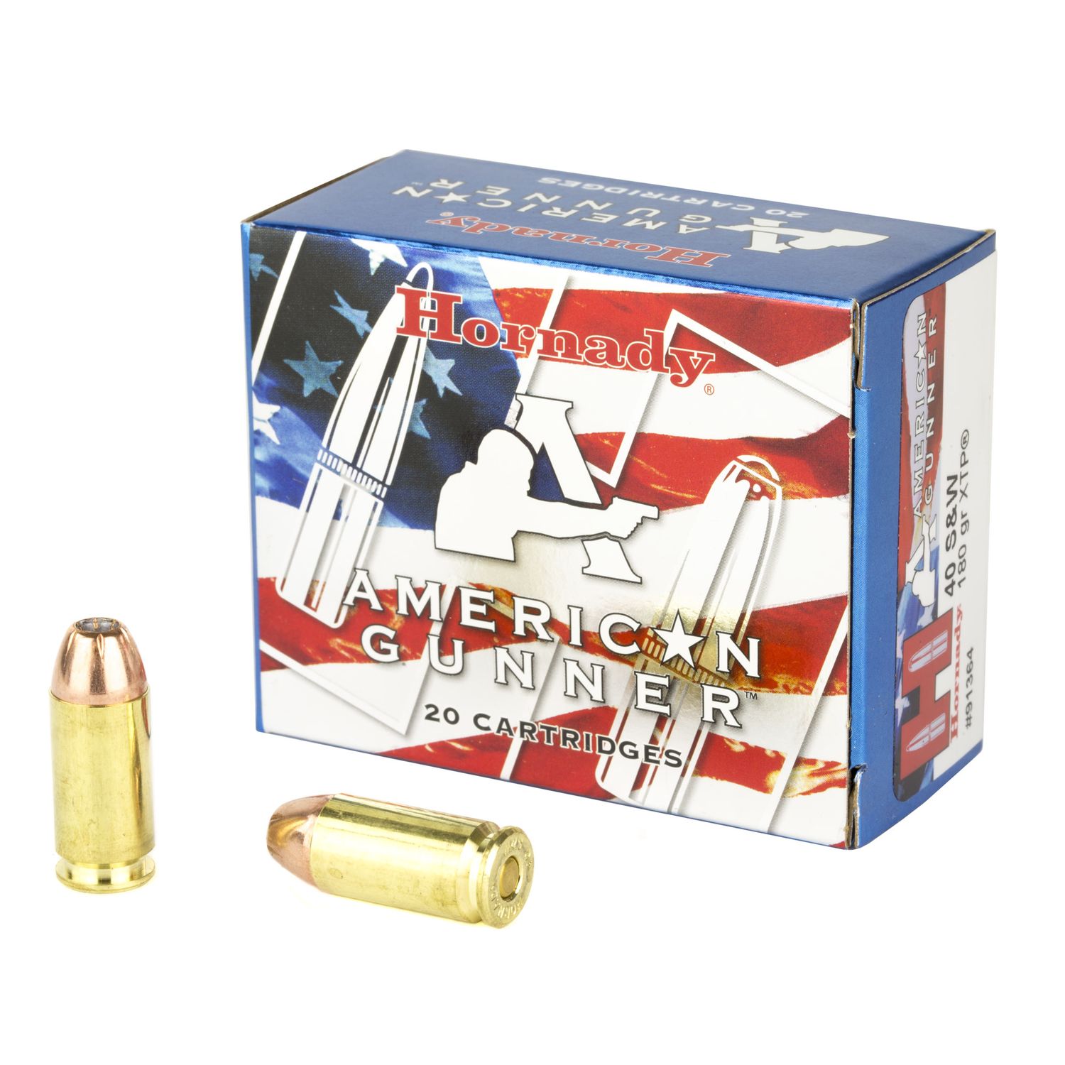 HORNADY AMERICAN GUNNER .40S&amp;W 180GR XTP HP 20RD BOX