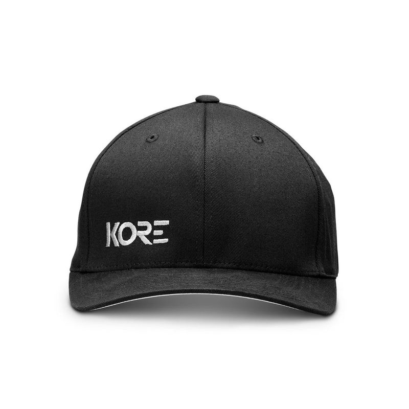 KORE ESSENTIALS - HAT - FLEX FIT - BLACK ON GRAY