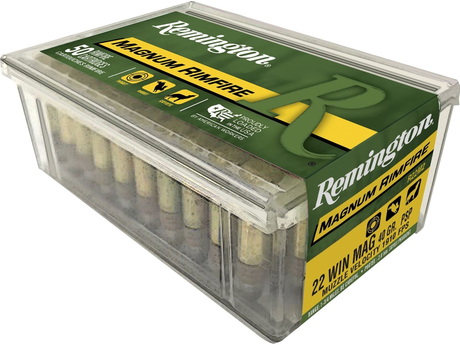 REMINGTON .22WMR 40GR 50RD BOX PSP