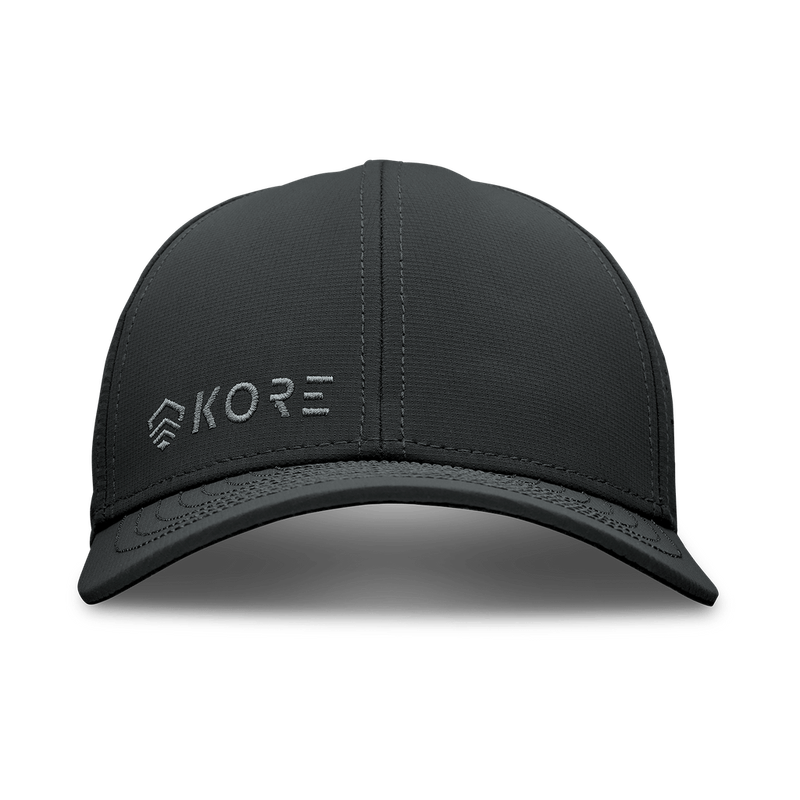 KORE ESSENTIALS - CREW HAT - GRAY ON BLACK