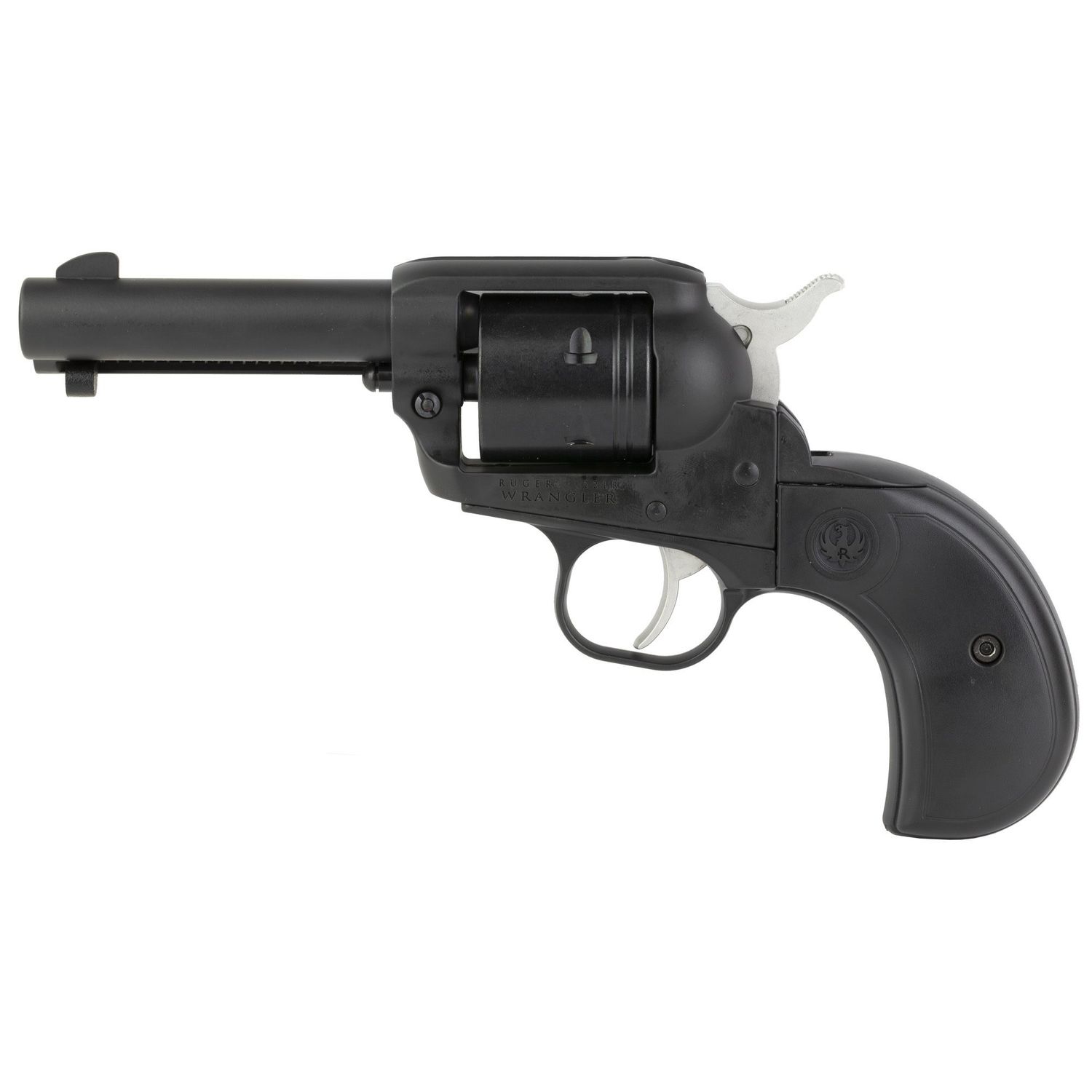 RUGER WRANGLER W/ BIRDSHEAD GRIP - BLACK .22LR 6RD 3.75&quot;