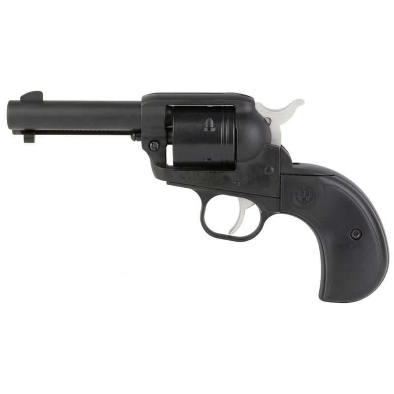 RUGER WRANGLER W/ BIRDSHEAD GRIP - BLACK .22LR 6RD 3.75&quot;