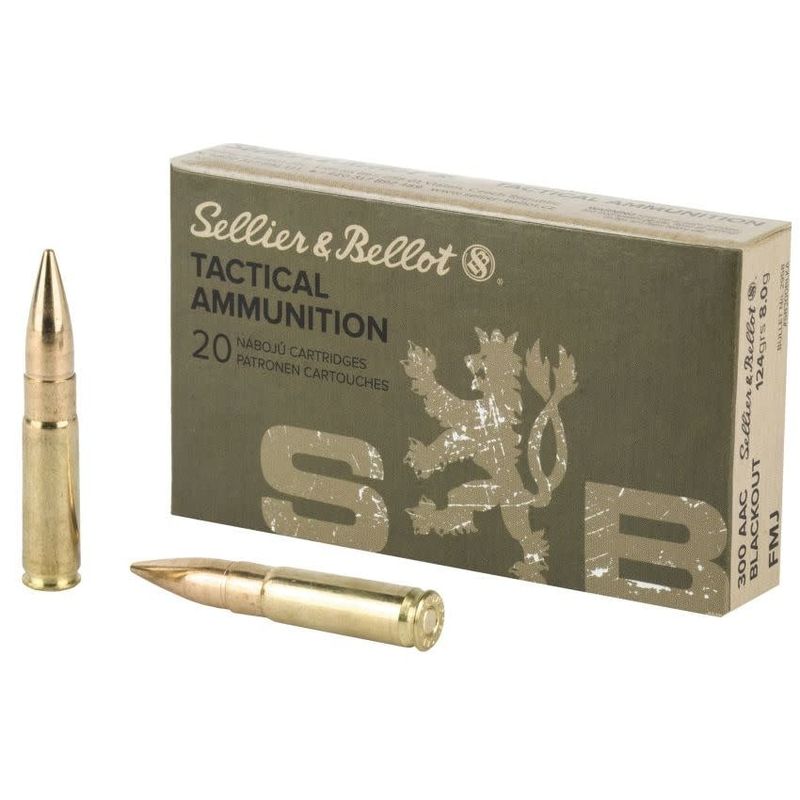 SELLIER &amp; BELLOT .300AAC BLACKOUT 124GR FMJ 20RD BOX