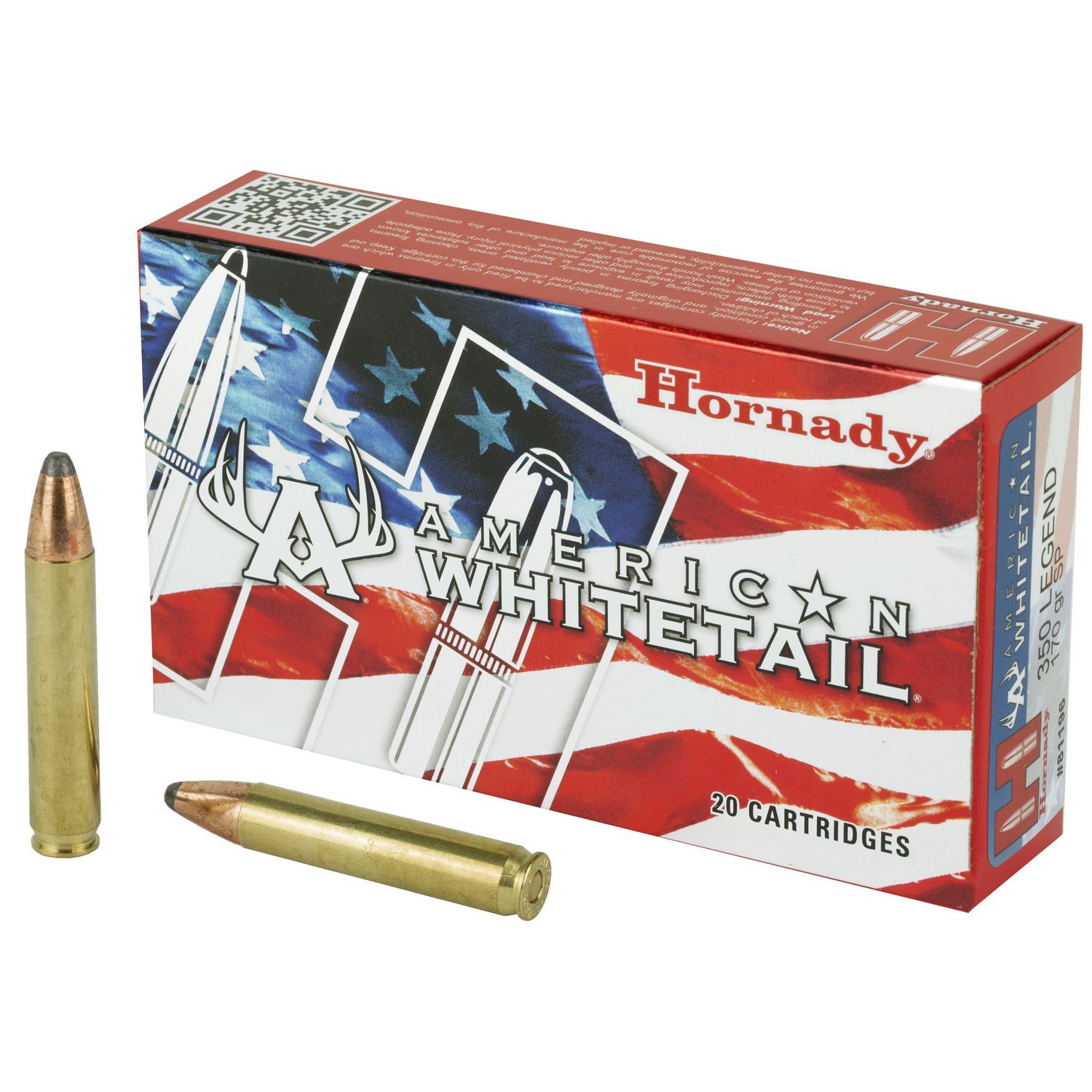 HORNADY .350 LEGEND AMERICAN WHITETAIL 170GR SP 20RD BOX