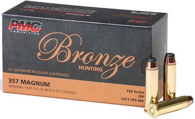 PMC BRONZE .357MAG 158GR JSP 50 ROUND BOX