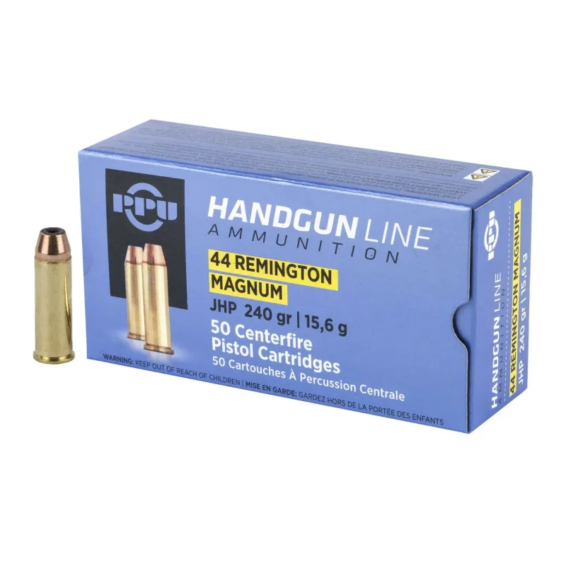 PPU .44MAG 240GR JHP 50 ROUND BOX