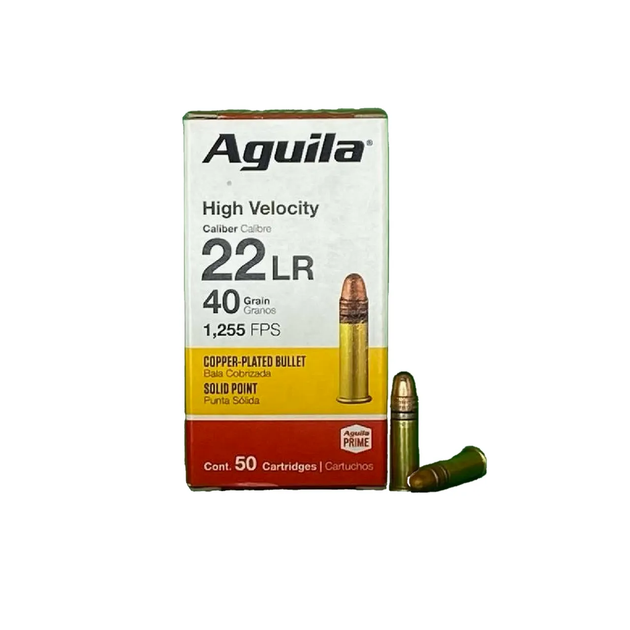 AGUILA HIGH VELOCITY 22LR SOLID POINT 40GR 50RD