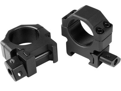 UTG - PICATINNY/WEAVER SCOPE RINGS - HEX THUMB NUT - 1" - LOW