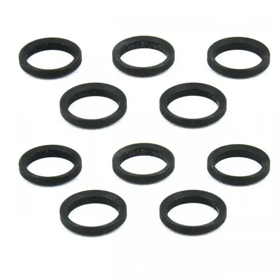 TACFIRE AR-10 MUZZLE BRAKE CRUSH BLACK WASHERS-10CT.