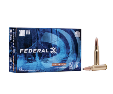FEDERAL POWERSHOK .308W 180GR SP 20RD BOX