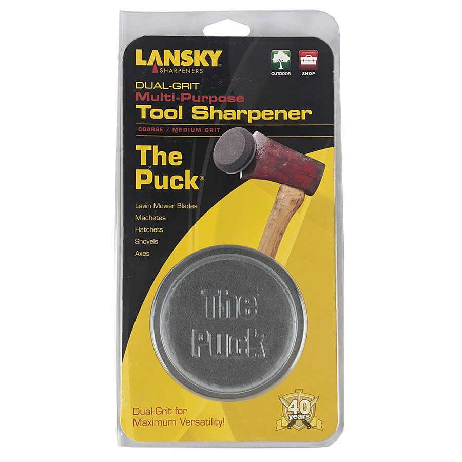 LANSKY SHARPENERS THE PUCK DUAL GRIT MULTI PURPOSE TOOL SHARPENER
