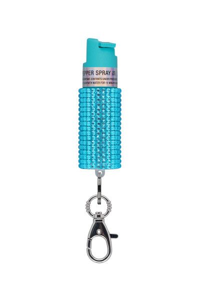 SABRE PEPPER SPRAY .54OZ TEAL JEWELED KEY RING