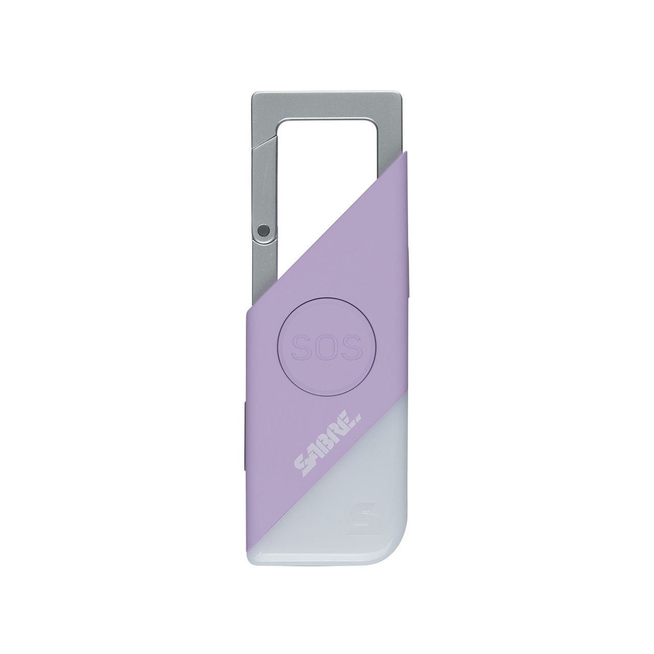 SABRE PERSONAL ALARM W/LED-LAVENDER