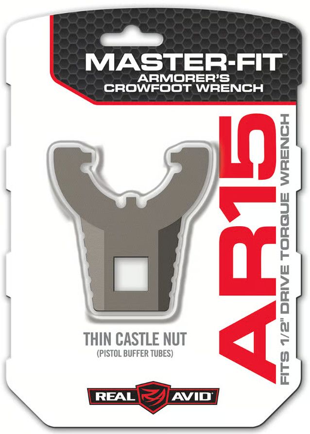 REAL AVID - MASTER-FIT ARMORER&#39;S CROWFOOT WRENCH - THIN CASTLE NUT