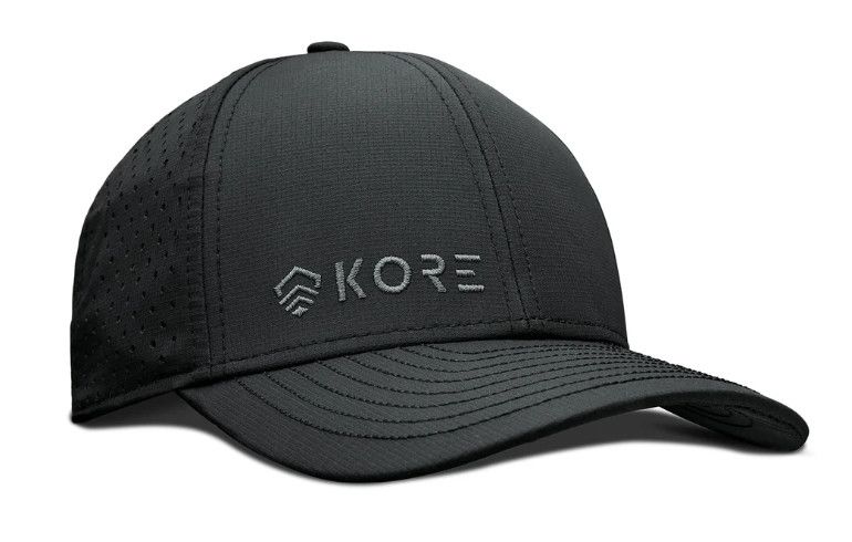 KORE ESSENTIALS - CREW HAT - GRAY ON BLACK