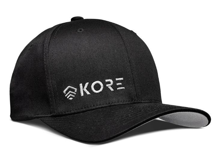 KORE ESSENTIALS - FLEX FIT HAT - BLACK ON GRAY