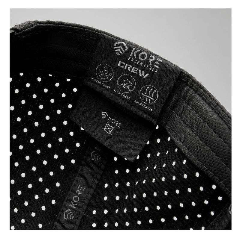 KORE ESSENTIALS - CREW HAT - BLACK ON GRAY