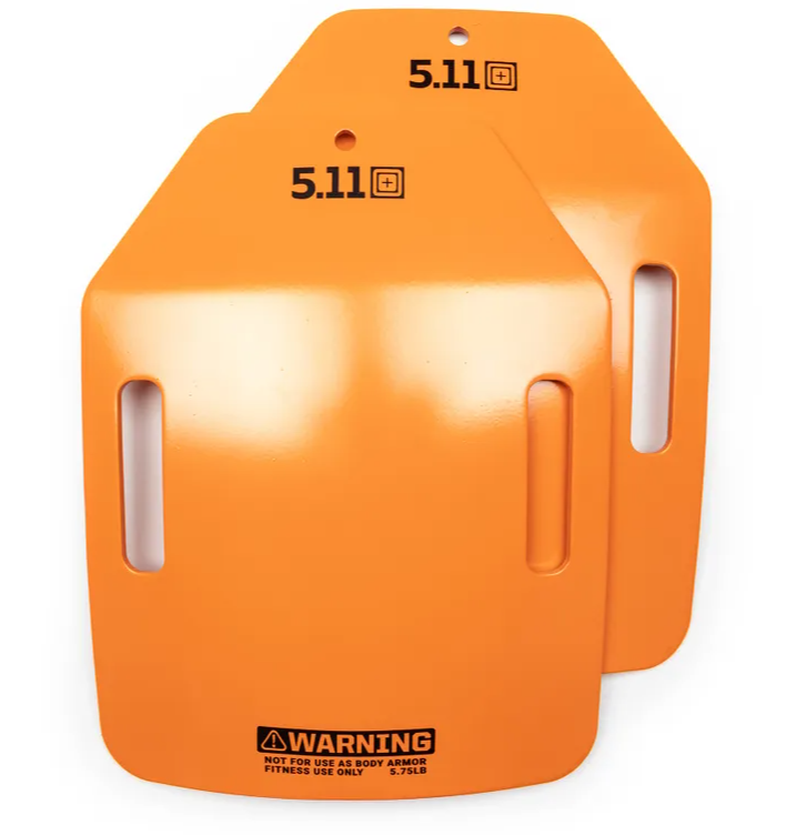 511 WEIGHT VEST PLATE PAIR 5.75LBS ORANGE