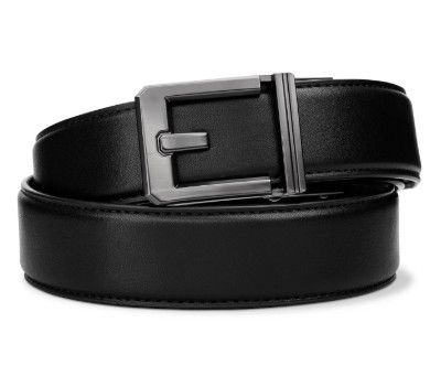 KORE ESSENTIALS - BLACK LEATHER BELT - X3 BUCKLE