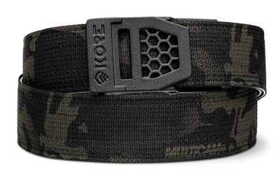 KORE ESSENTIALS - TACTICAL GUN BELT - MULTICAM BLACK - X6 BUCKLE