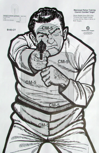 ACTION TARGET, B-60CT-RD67 PAPER TARGET