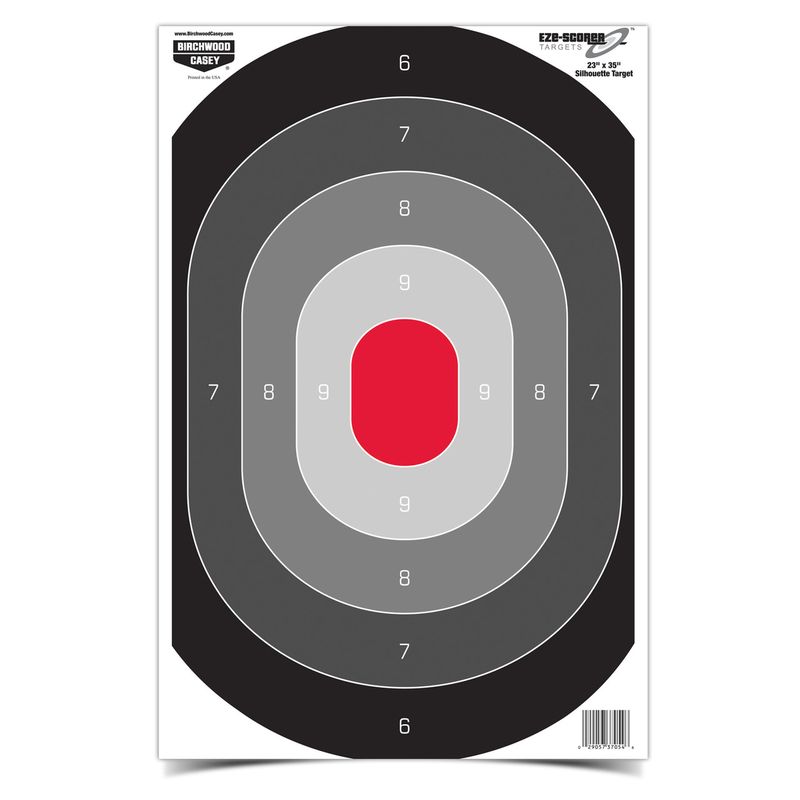 BIRCHWOOD CASEY 23&quot; X 35&quot; SILHOUETTE OVAL PAPER TARGET