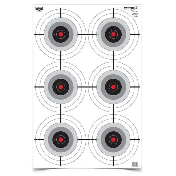 BIRCHWOOD CASEY 23&quot;X35&quot; MULTIPLE BULL&#39;S-EYE PAPER TARGET