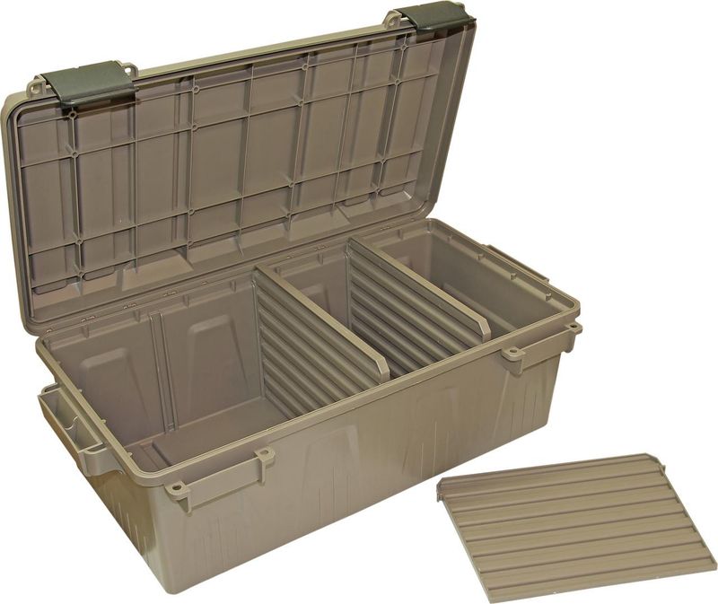 MTM CASE-GARD - AMMO CRATE/DIVIDED UTILITY BOX - FDE