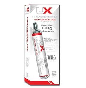UMAREX HIGH-GRADE PREFILLED 88GR CO2 TANKS 2 PACK